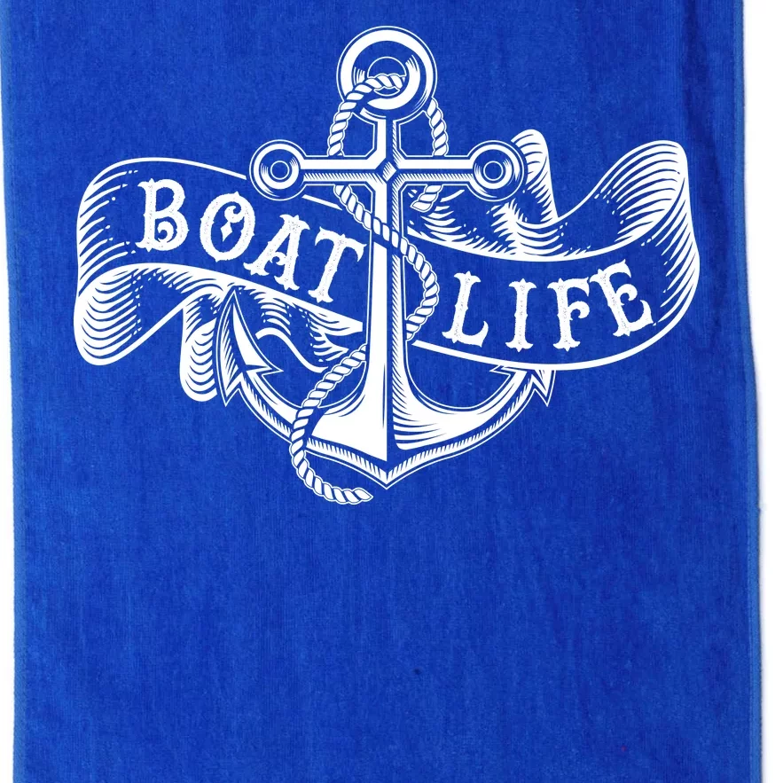 Vintage Boat Life Tattoo Platinum Collection Golf Towel