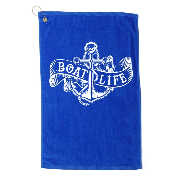 Vintage Boat Life Tattoo Platinum Collection Golf Towel