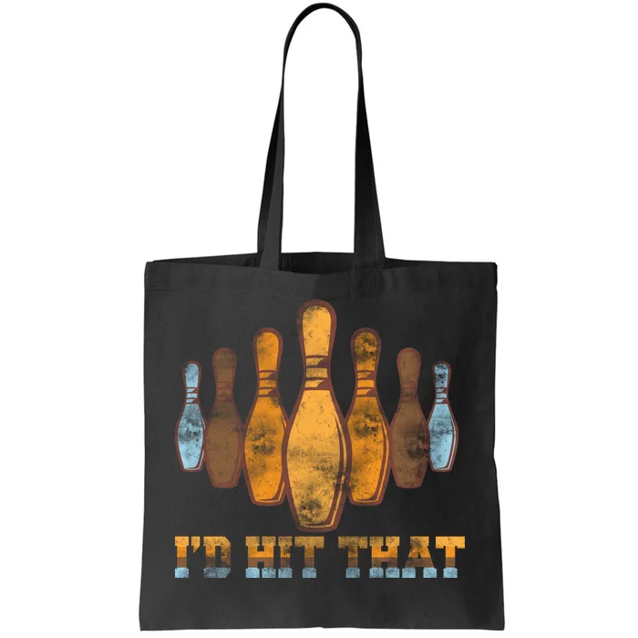 Vintage Bowling I'd Hit That Tote Bag