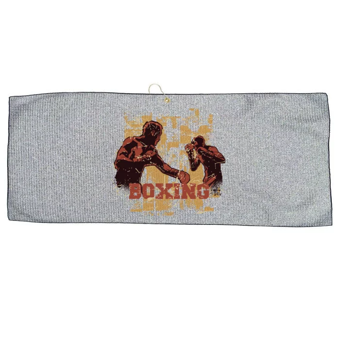 Vintage Boxing Large Microfiber Waffle Golf Towel