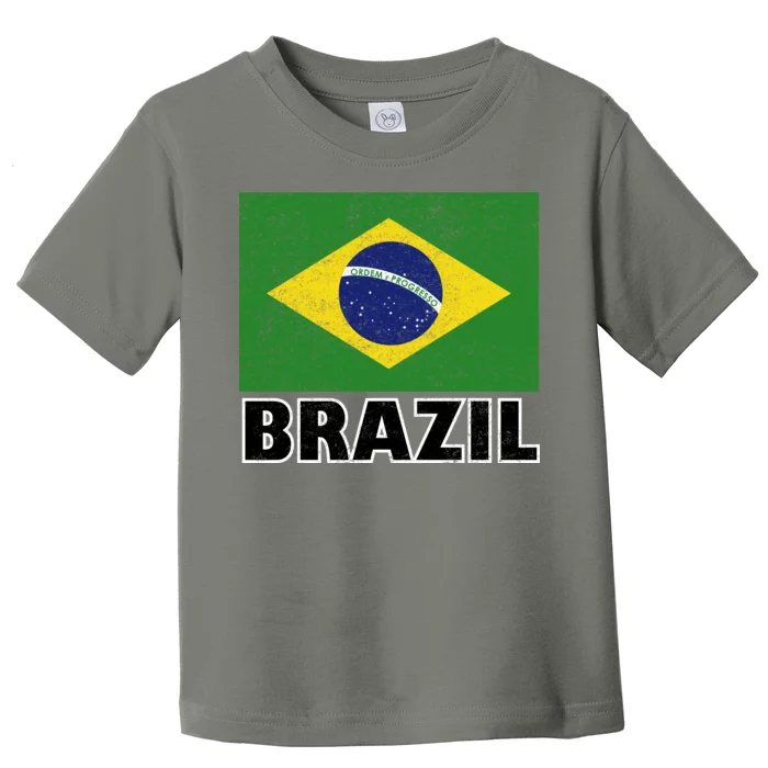 Vintage Brazil Flag Toddler T-Shirt