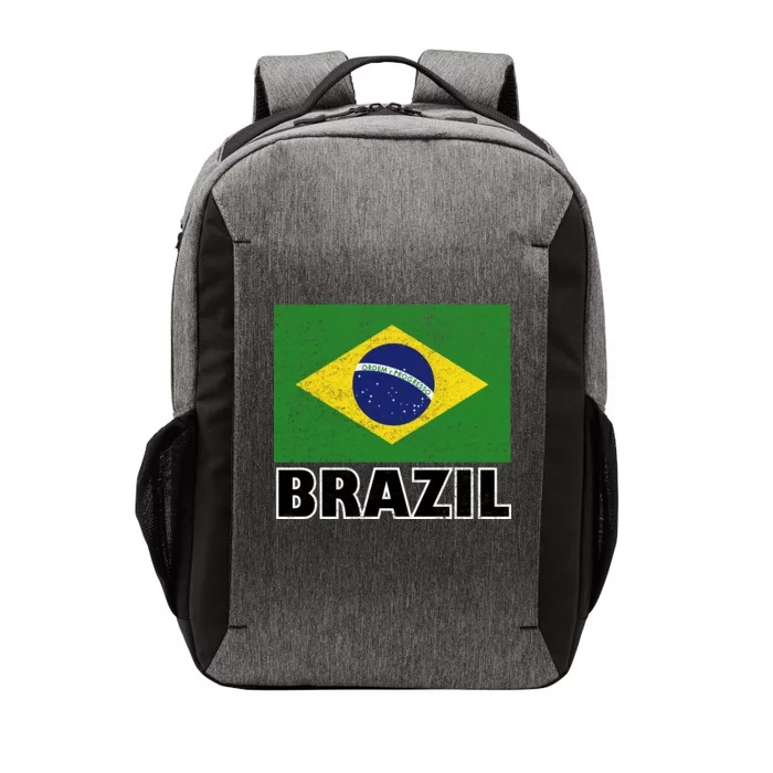 Vintage Brazil Flag Vector Backpack