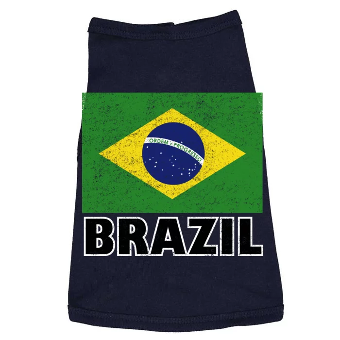 Vintage Brazil Flag Doggie Tank