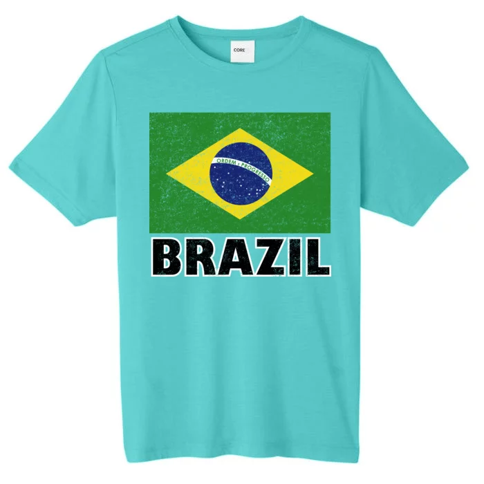 Vintage Brazil Flag ChromaSoft Performance T-Shirt