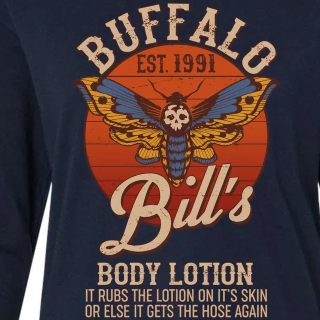 Vintage Buffalo Bill's Body Lotion Est 1991 Silence Of the Lambs Womens Cotton Relaxed Long Sleeve T-Shirt