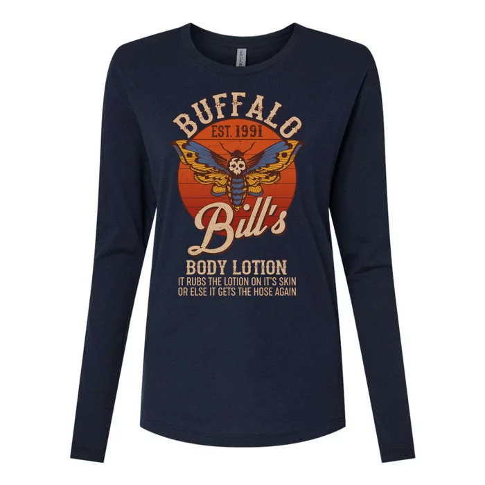 Vintage Buffalo Bill's Body Lotion Est 1991 Silence Of the Lambs Womens Cotton Relaxed Long Sleeve T-Shirt