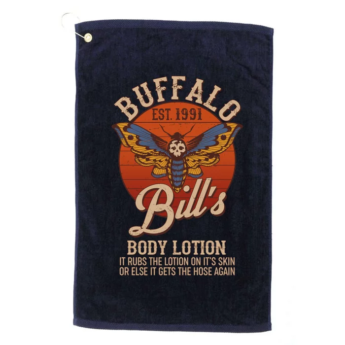 Vintage Buffalo Bill's Body Lotion Est 1991 Silence Of the Lambs Platinum Collection Golf Towel