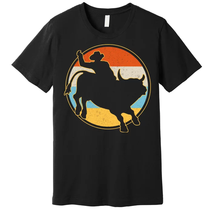 Vintage Bull Riding Rodeo Premium T-Shirt