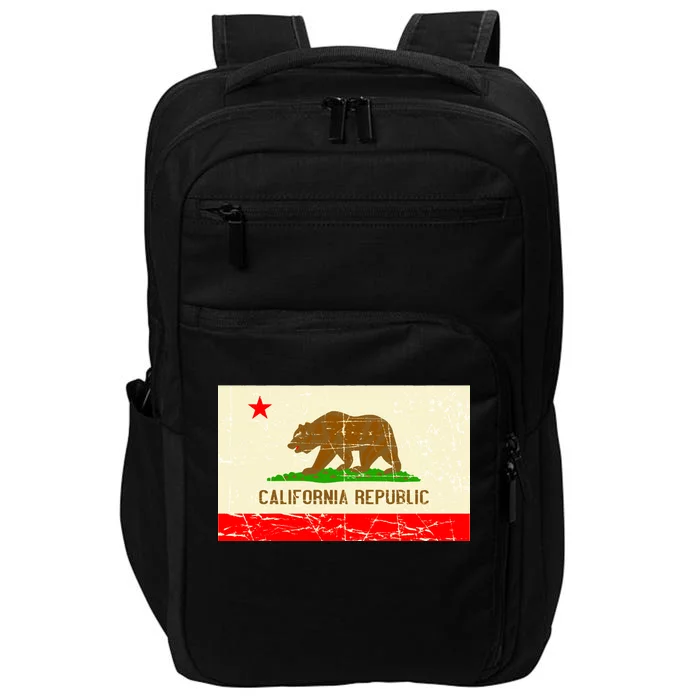 Vintage California Republic Flag Impact Tech Backpack