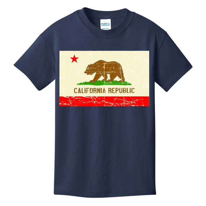 Vintage California Republic Flag Kids T-Shirt