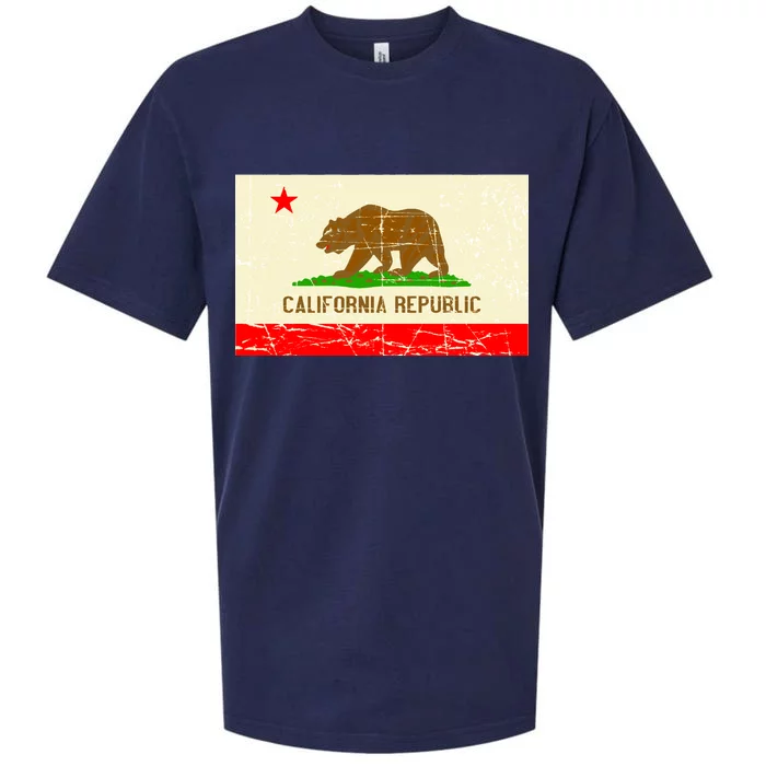 Vintage California Republic Flag Sueded Cloud Jersey T-Shirt