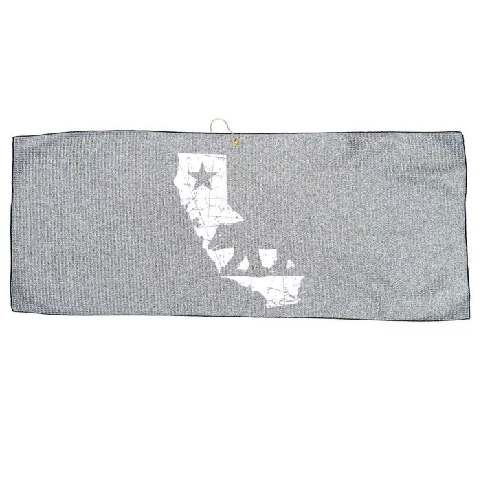 Vintage California Republic State Bear Large Microfiber Waffle Golf Towel