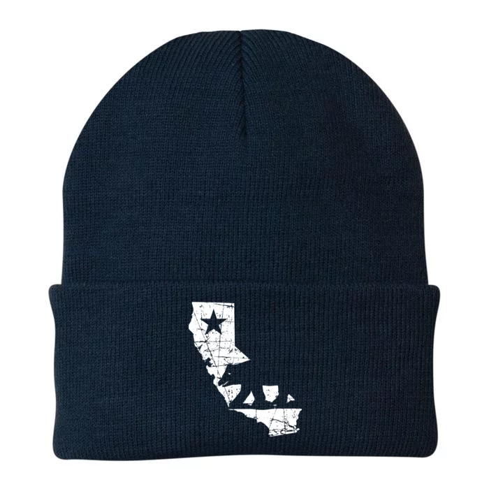 Vintage California Republic State Bear Knit Cap Winter Beanie