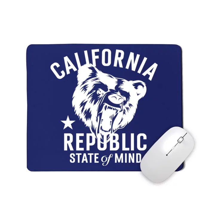 Vintage California Republic State Of Mind Mousepad