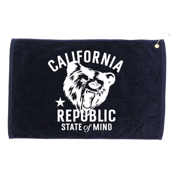 Vintage California Republic State Of Mind Grommeted Golf Towel