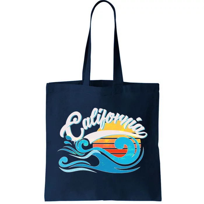 Vintage California Wave Logo Tote Bag