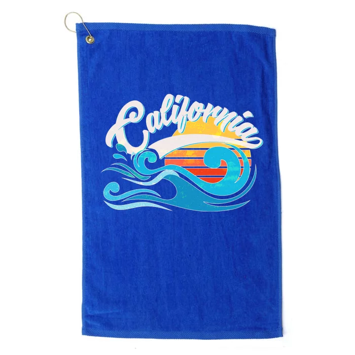 Vintage California Wave Logo Platinum Collection Golf Towel