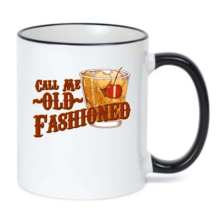 Vintage Call Me Old Fashioned Black Color Changing Mug