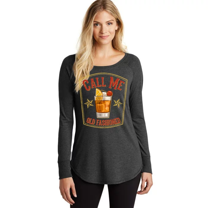 Vintage Call Me Old Fashioned Whiskey Women's Perfect Tri Tunic Long Sleeve Shirt