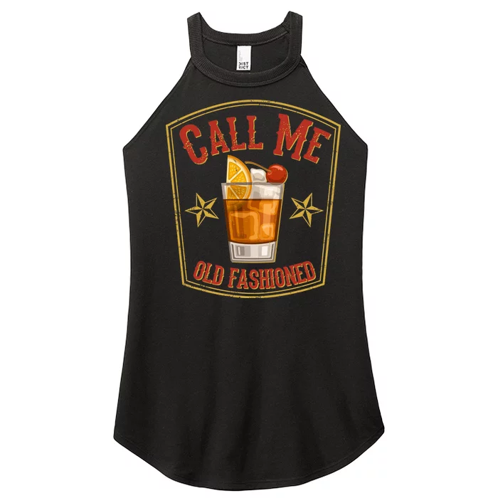 Vintage Call Me Old Fashioned Whiskey Women’s Perfect Tri Rocker Tank