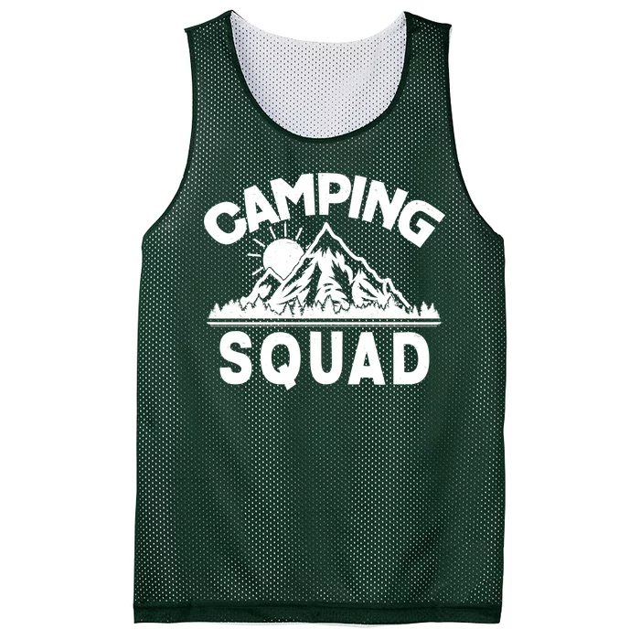 Vintage Camping Squad Wilderness Mesh Reversible Basketball Jersey Tank