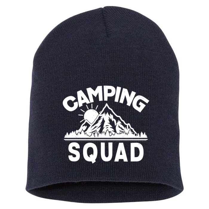 Vintage Camping Squad Wilderness Short Acrylic Beanie