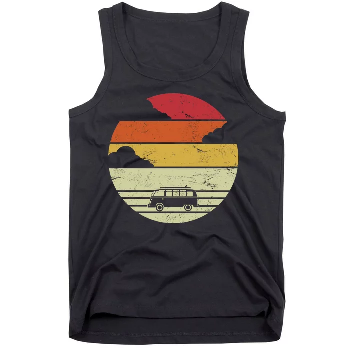 Vintage Camping Sunset Tank Top