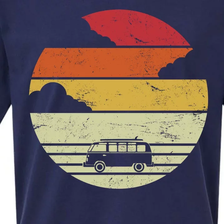 Vintage Camping Sunset Sueded Cloud Jersey T-Shirt