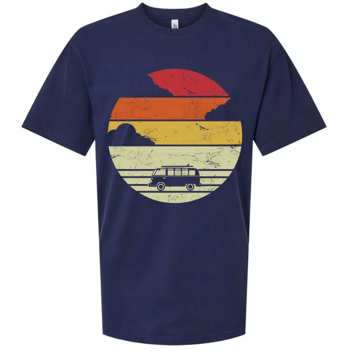 Vintage Camping Sunset Sueded Cloud Jersey T-Shirt