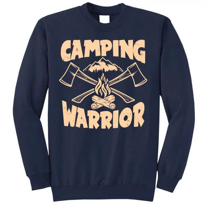 Vintage Camping Warrior Lumberjack Axes Tall Sweatshirt