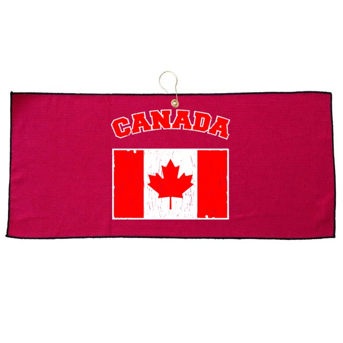 Vintage Canada Large Microfiber Waffle Golf Towel