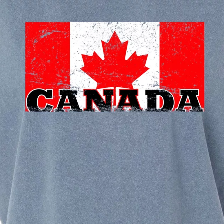 Vintage Canadian Flag Canada Garment-Dyed Women's Muscle Tee