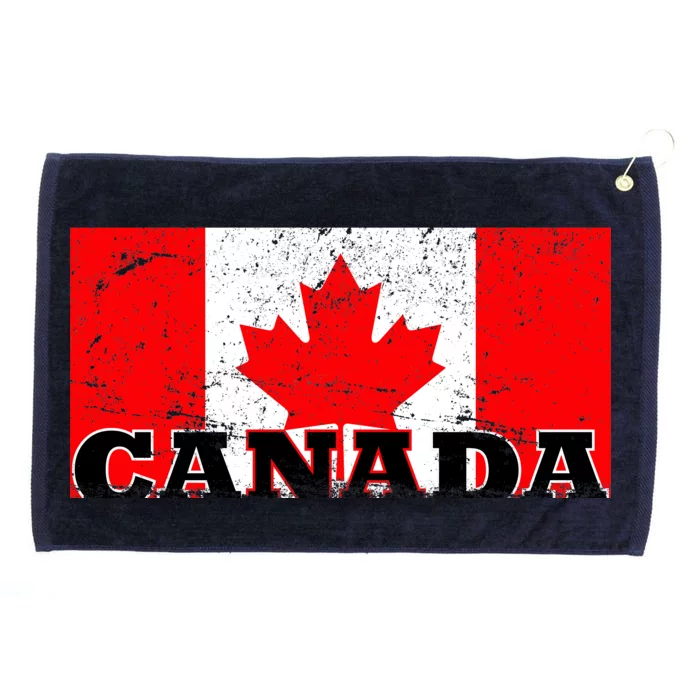 Vintage Canadian Flag Canada Grommeted Golf Towel