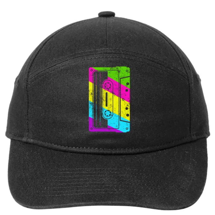 Vintage Cassette Tape 80s 7-Panel Snapback Hat