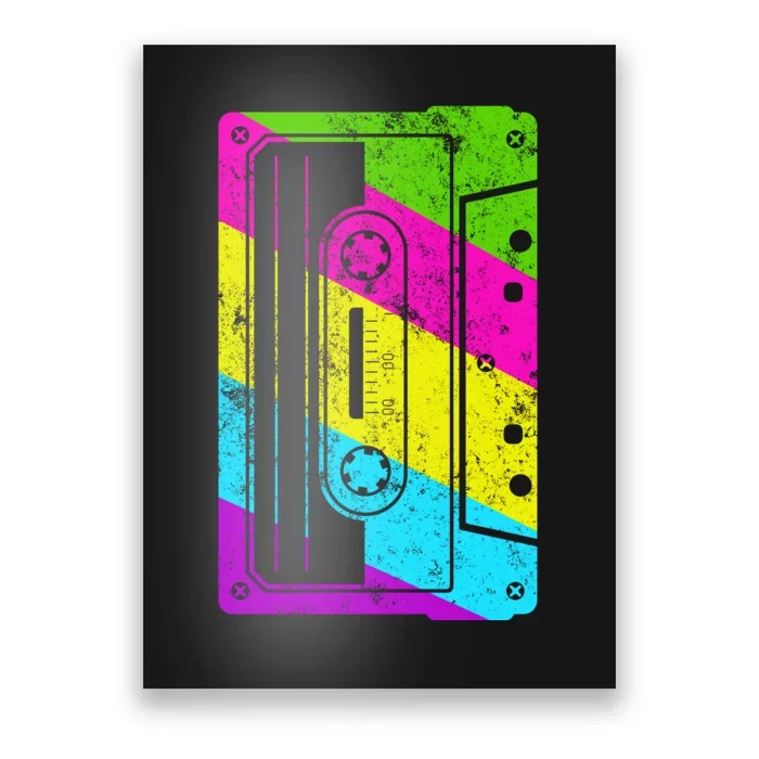 Vintage Cassette Tape 80s Poster