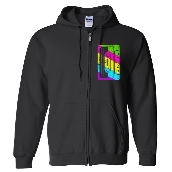 Vintage Cassette Tape 80s Full Zip Hoodie