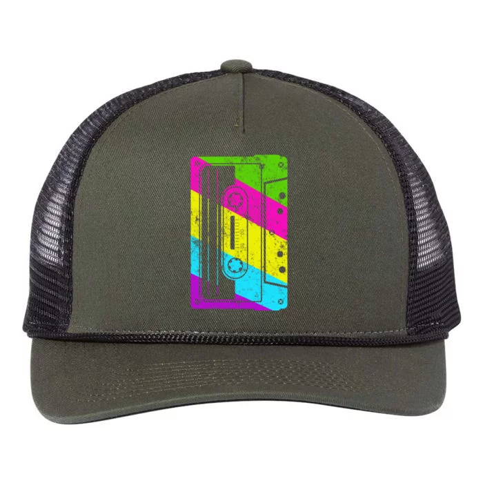 Vintage Cassette Tape 80s Retro Rope Trucker Hat Cap