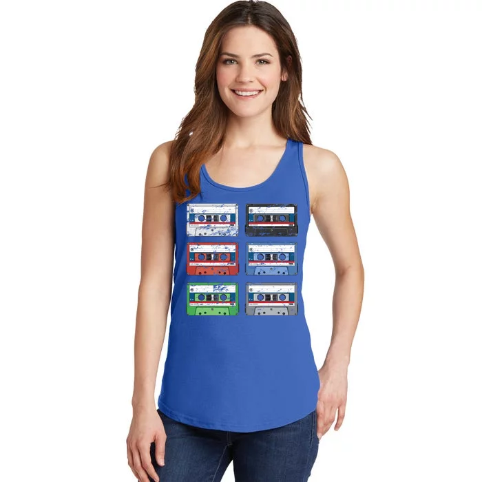 Vintage Cassette Tapes Ladies Essential Tank