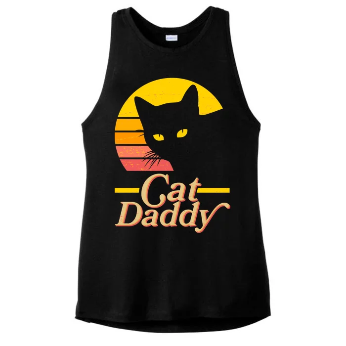 Vintage Cat Daddy Ladies Tri-Blend Wicking Tank