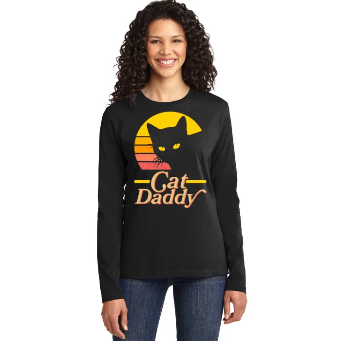 Vintage Cat Daddy Ladies Long Sleeve Shirt