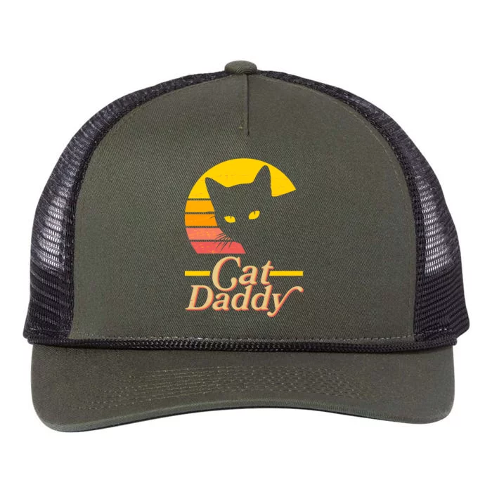 Vintage Cat Daddy Retro Rope Trucker Hat Cap