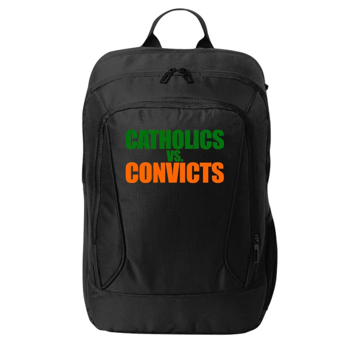 Vintage Catholics Vs. Convicts 1988 Classic City Backpack