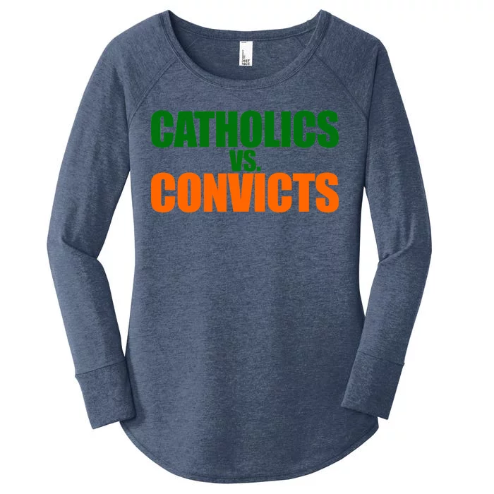 Vintage Catholics Vs. Convicts 1988 Classic Women's Perfect Tri Tunic Long Sleeve Shirt