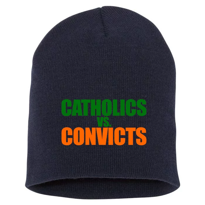 Vintage Catholics Vs. Convicts 1988 Classic Short Acrylic Beanie