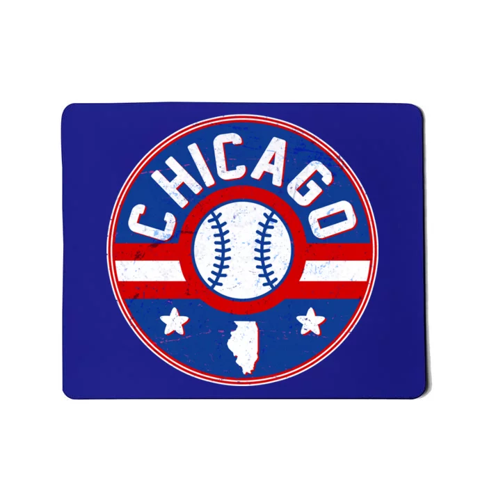 Vintage Chicago Baseball Emblem Mousepad