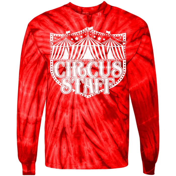 Vintage Circus Staff Tie-Dye Long Sleeve Shirt