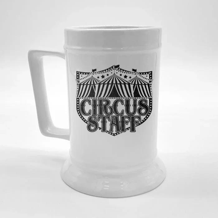 Vintage Circus Staff Front & Back Beer Stein