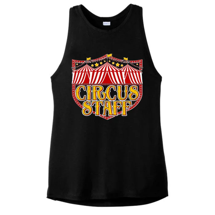 Vintage Circus Staff Carnival Ladies Tri-Blend Wicking Tank