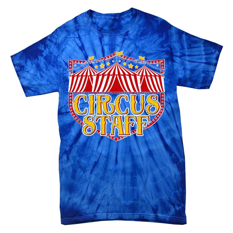 Vintage Circus Staff Carnival Tie-Dye T-Shirt