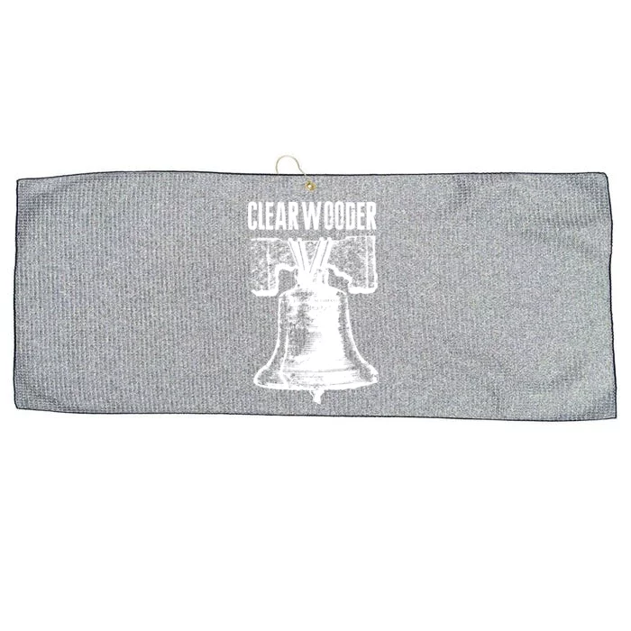 Vintage Clearwooder Bell Clearwater Philly Baseball Large Microfiber Waffle Golf Towel